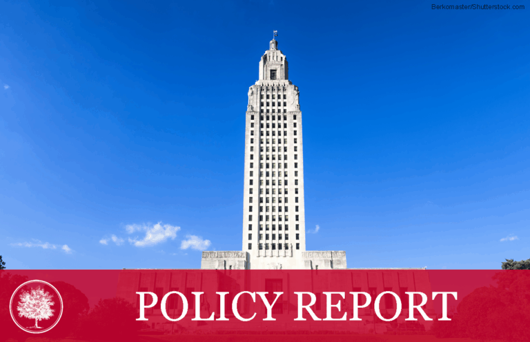 New Buckeye Institute Report Finds Louisiana’s Proposal to Raise Taxes Will Hinder Economic Growth